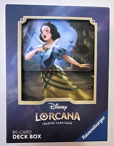 NEW Disney Lorcana Snow White TCG Holds Stores 80 Card Deck Box Ravensburger - Picture 1 of 6