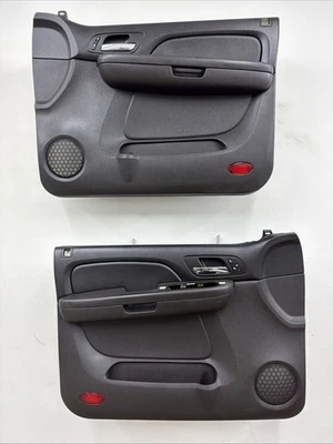 07-09 Chevy Tahoe Suburban GMC Yukon Juego de paneles de puertas delanteras eléctricas OEM negro Foto 1 de 4