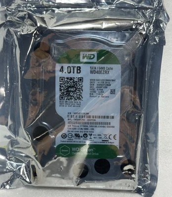 Western Digital GREEN WD40EZRX-00SPEB0 4TB  SATA  64MB CACHE - Image 1 of 4