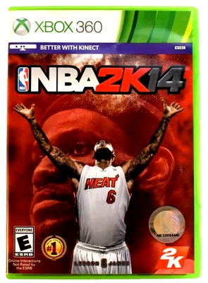 CIB Microsoft Xbox 360 NBA 2K14 Basketball Video Game 2K LeBron James Tested  - Image 1 of 4