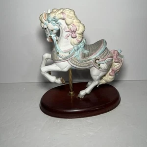 Lenox Carousel Horse Porcelain 1987 1st In Series Ribbons & Bows - Picture 1 of 8