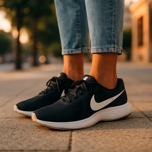 Scarpe da corsa Nike donna nere tomaia in rete leggere ammortizzate TG 8,5 atletiche - Foto 1 di 11