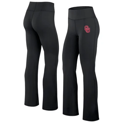 Leggings femininas Fanatics pretas Oklahoma Sooners Training Camp Maxed Out Flare - Imagem 1 de 3