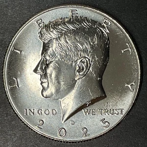 2025 D BU UNC Kennedy Half Dollar Choice USA President John F Kennedy Coin - Picture 1 of 2