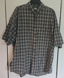 Mens XL Eddie Bauer Gray/Multicolor 100% Cotton Button Down Shirt - Picture 1 of 5
