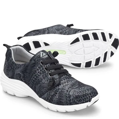 ALIGN BY NURSE MATE WOMEN SHOE VELOCITY BLACK SWIRL IN ALL SIZES SLIP RESISTANT - Image 1 of 4