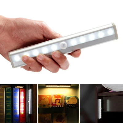 Motion Sensor PIR Light Cordless Battery Powered LED Night Light Closet Stair  - image 1 of 4