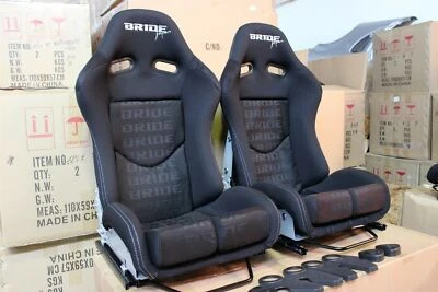 2x Bride Seat stradia lowmax, Black Fiberglass Bride Japan with international - Image 1 of 4