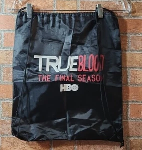 2014 SDCC HBO True Blood The Fanal Season Swag Bag Drawstring Backpack Black - Picture 1 of 3