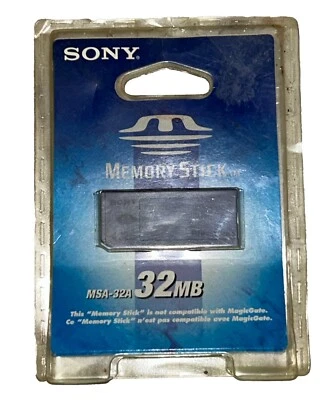 SONY MEMORY STICK, 32MB, MSA-32A, NIP - Image 1 of 3