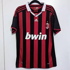 AC Milan Ronaldinho 2009/10 Retro Jersey Men's XL - Picture 1 of 4