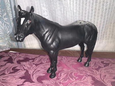 Black Horse Ranch Black Appaloosa Quarter Horse Mr. Conclusion (rare) - Image 1 of 4