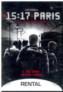 15:17 to Paris (DVD, 2018, Widescreen) Clint Eastwood Thalys Train #9364 8/21/15 - Picture 1 of 2