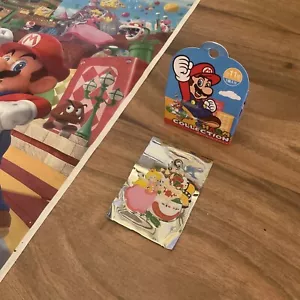Official Nintendo World Charm Key Universal Studios Japan Bag Gift PEACH BOWSER - Picture 1 of 12