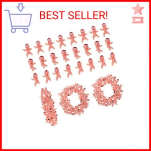 selizo 100pcs Tiny Plastic Mini Babies for Baby Shower Games and Ice Cubes (1 In - Picture 1 of 2