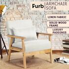 Furb Armchair Lounge Chair Armchairs Accent Sofa Chairs Couch Seat Pillow Beige
