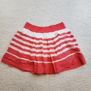 Minifalda Hollister S Roja Blanca Rayas Costera Y2K Verano Capas Elástica - Imagen 1 de 9