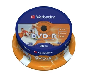25 DVD-R Stampabili (Verbatim) - Foto 1 di 1