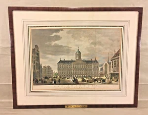 Ant Engraving Het Staduis Van Vooren (Stein Hall) Brass Plaque Framed & Matted - Picture 1 of 11
