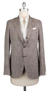 Luigi Borrelli Brown Silk Blend Plaid Sportcoat - (GU3B163160) - Picture 1 of 4