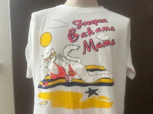 Vintage 90's Freeport Bahama Mama White T Shirt Size L - Picture 1 of 4