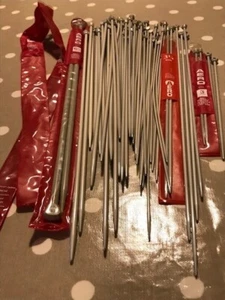 25  Pairs Vintage  Aero Knitting Needles  Mix Sizes  Some with plastic cases - Picture 1 of 9
