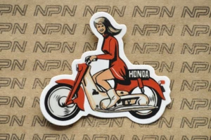 Honda C100 Cub Motorcycle Decal Die Cut Sticker - Picture 1 of 3
