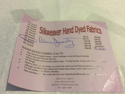 Cross Stitch Fabric x4 - Small Cuts LOT 07 - Silkweaver Kiwi Illusions - Image 1 of 4