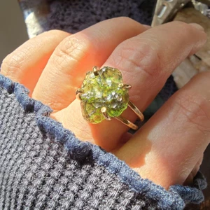 Moldavite Ring 925 Sterling Silver Handmade Gemstone Jewelry Women Gift - Picture 1 of 11