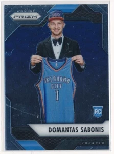 2016-2017 Panini Prizm Domantas Sabonis #255 Rookie RC OKC Thunder Basketball - Picture 1 of 2