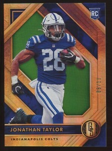 2020 PANINI GOLD STANDARD FOTL #/11 JONATHAN TAYLOR ROOKIE CARD RC EMERALD COLTS
