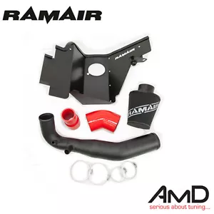 Kit de inducción Mustang 2.3 Ecoboost RAMAIR filtro de aire escudo térmico tubería dura rojo - Imagen 1 de 3