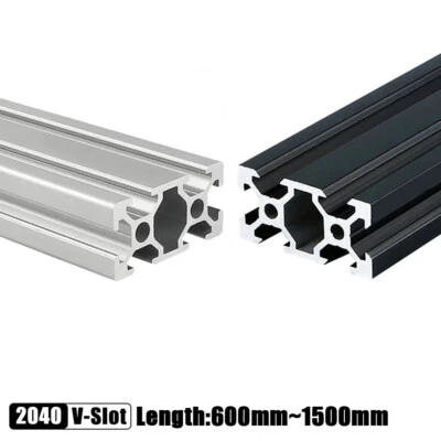 2040 V-slot Aluminum Profile Extrusion 600-1500mm Linear Rail for CNC 3D Printer - Image 1 of 4