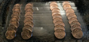 2009-D 4-Coin Satin COPPER Lincoln Cents Pennies Unc from Mint Set * Ships Free - Picture 1 of 2
