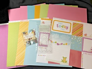 CTMH PENELOPE Scrapbooking Kit X7207, paper, embellishments for Spring/Easter - Bild 1 von 5