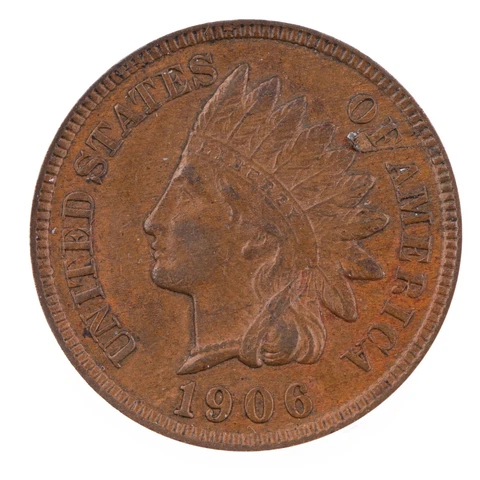 ERROR 1906 Indian Head ANACS AU55 Obverse Lamination Certified 1c Cover