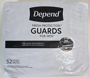 Depend Herren Inkontinenzschutz maximale Saugfähigkeit 52 Stück offene Box versiegelt grau - Bild 1 von 7