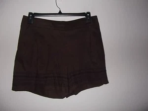 APT 9 - WOMEN - MID RISE SHORTS - BROWN - LARGE - RETAILS @ 40.00(AC-40-37) - Picture 1 of 4