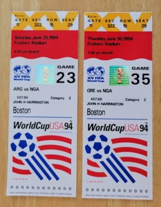 1994 WORLD CUP USA GAME TICKET LOT - SPIEL 23 & SPIEL 35 - SEHR SCHÖN! - Bild 1 von 4