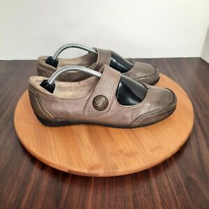 Taos Stella Womens Size 7 Shoes Bronze Leather Strap Red Willow Collection 