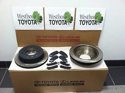 Kit de pastillas de freno trasero 4Runner 2003-2009 originales OEM Toyota y cuñas OEM Foto 1 de 4