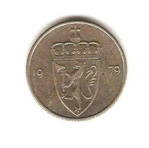 1979 NORWAY Coin 50 ORE - Picture 1 of 2