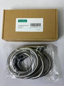 Purelux 100" Stainless Steel Shower Hose Chrome NEW BJ