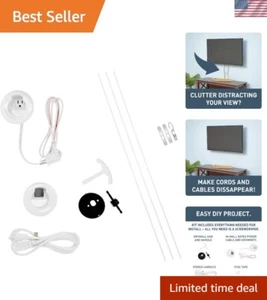Legrand Kit Oeillet d'Alimentation TV Murale, Kit de Gestion des Câbles, Supports de Montage... - Photo 1/11
