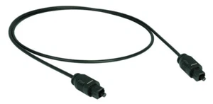 12,5m Slim Toslink Optisches Audiokabel SPDIF LWL Digital Kabel Ø2,2mm schwarz - Picture 1 of 1