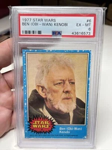 PSA 1977 Star Wars #6 BEN (OBI-WAN) KENOBI PSA 6 Ex-Mt Christmas Gift 🎁 - Picture 1 of 2