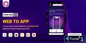 Prime Web v1.0.4 – Convert Website to a Flutter App | Web View App | Web to App - Picture 1 of 2