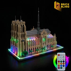 Kit de luces LED BrickBling para LEGO Notre-Dame de Paris 21061 (RGB) - Imagen 1 de 15