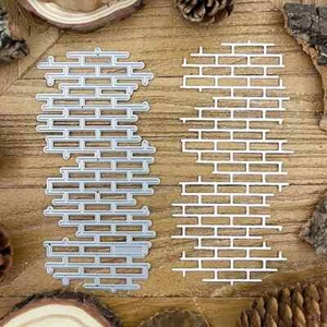 Troqueles de corte meta de ladrillo en forma de pared artesanales hasta 13,6 cms x 6,9 cm NUEVO - Imagen 1 de 2