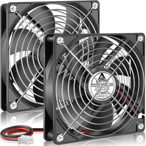 Ventilateur 120mm x 25mm 12V 2 Broches Double Roulement à Billes, 5 Pouces 12Volts DC Brushless Cool... - Photo 1/7